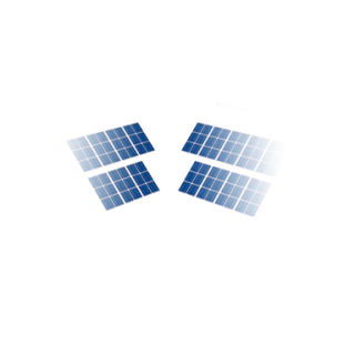 Solar panels on house icon